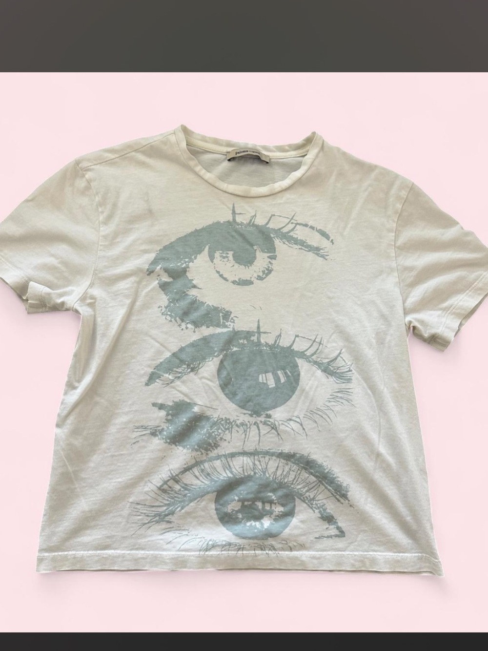 Paloma Wool Light Sage Tee with Blue Eye Graphic